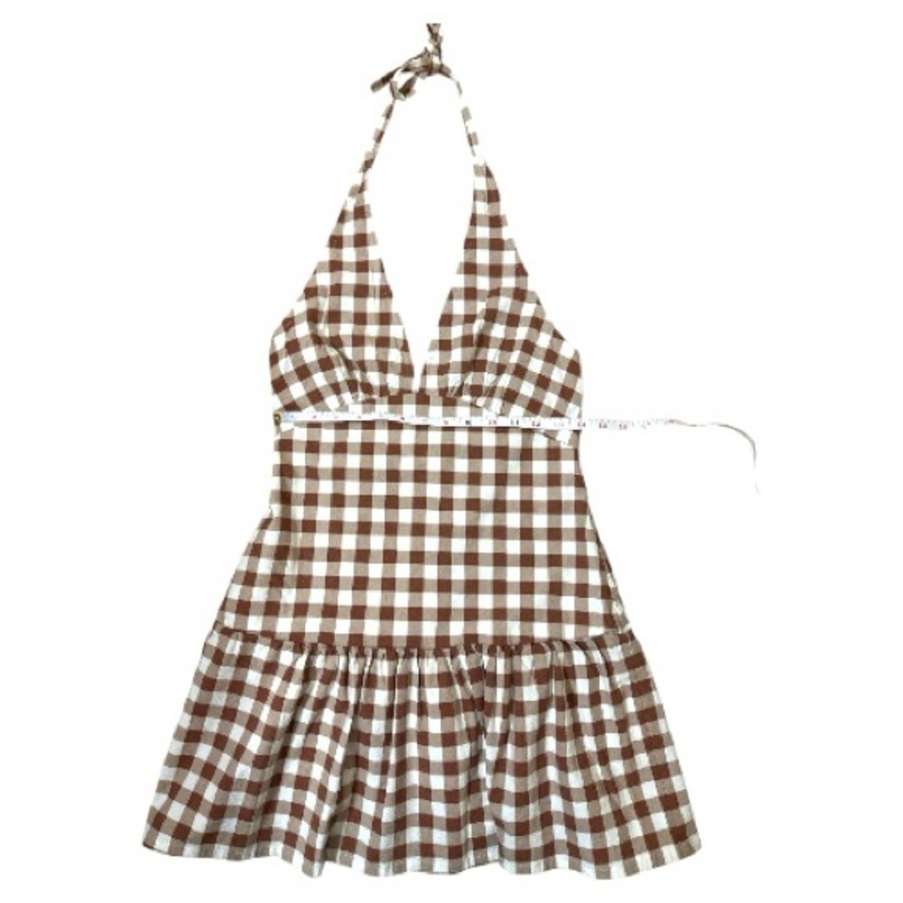 Free People Cecil Mini Gingham Halter Dress Size XS NWT - Picture 11 of 16